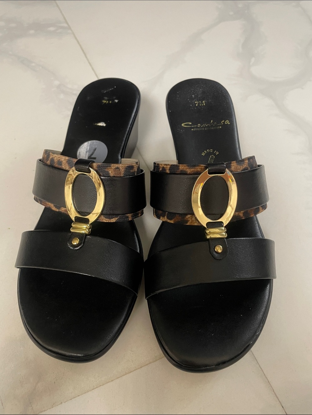 Contesa Italian Wedge Sandals,